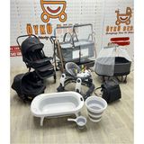 Öykü Bebek Dunyası 17 Parça Yeni Doğan Bebek Çeyiz Seti Full Set - Gri-Siyah
