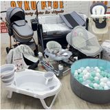 Öykü Bebek Dunyası 24 Parça Kiddy Yeni Doğan Bebek Çeyiz Seti Full Set - Gri
