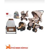 Öykü Bebek Dunyası Hoş Geldin Bebek Çeyiz Seti ( Bebek Arabası-Puset -Beşik-Anne Bebek Bakım Çantası )