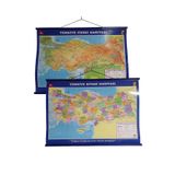 Öykü Haritacılık Türkiye Siyasi Ve Fiziki Haritası 50x70 Cm Çift Taraflı
