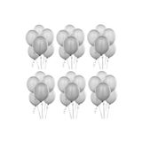 ÖYKÜ SÜS Metalik Gri Balon 100 Lü