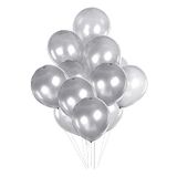 ÖYKÜ SÜS Metalik Gri Balon 8 Adet