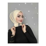 OykumBone Açık Vızon Taşlı Cıtcıtlı Arkadan Bağlamalı Tesettür Bone
