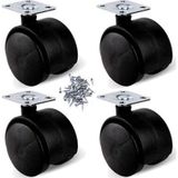 Oynak Tablalı Dolap Sehpa Masa Ayağı Mobilya Tekerleği 50 Mm (4 Adet) - Tekerlekler