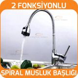 Oynar Başlıklı 2 Fonksiyonlu Spiral Musluk Başlığı