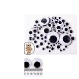 Oynar Göz 20 mm Büyük Boy 50 Adet - Hareketli Plastik Gözler, Amigurumi ve Okul Öncesi Kendin Yap (DIY) Etkinlik/Hobi Malzemesi