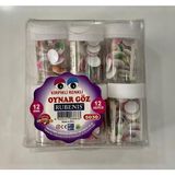 Oynar Göz Kirpikli Renkli 12MM (1 Kutu :12 Paket )