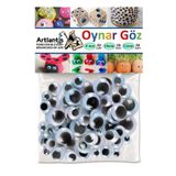 Oynar Goz Seti Siyah 8 Mm 10 Mm 12 Mm 150 Li 1 Paket Oynayan Goz Karisik Hobi Tasarim Anasinifi Kres Etkinlik Elisi