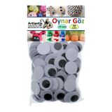 Oynar Goz Siyah 18 Mm 50 Li 1 Paket Oynayan Goz 18Mm Hobi Tasarim Anasinifi Kres Etkinlik Elisi