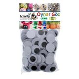 Oynar Goz Siyah 20 Mm 150 Li 1 Paket Oynayan Goz 20Mm Hobi Tasarim Anasinifi Kres Etkinlik Elisi