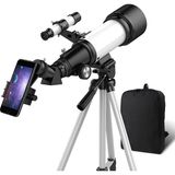 OYS Teleskop, Yetişkinler Için Teleskoplar, 70MM Diyafram 400MM Az Dağı - Siyah - Beyaz