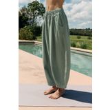 Oysho % 100 keten balloon pantolon