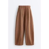 Oysho %100 Keten Çizgili Balloon Pantolon