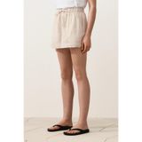 Oysho %100 keten mid rise şort
