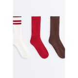 Oysho 3'lü Classic pamuklu karışımlı spor çorap
