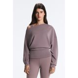 Oysho Asimetrik yakalı ve beli oturan yumuşak dokulu modal sweatshirt