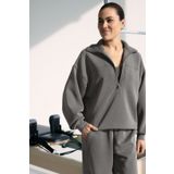 Oysho Brushed modal içeren yarım fermuarlı sweatshirt