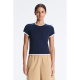 Oysho Çift katman görünümlü pamuklu rib T-shirt