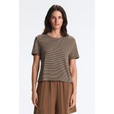 Oysho Çizgili, pamuklu ve modal t-shirt