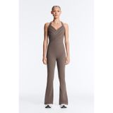 Oysho Comfortlux Flare kruvaze uzun tulum