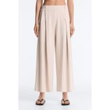 Oysho Crop wide paça pilili çizgili pantolon