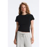 Oysho Fitted rib pamuk karışımı T-shirt