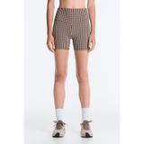 Oysho High rise Comfortlux 10 cm kareli hot pant