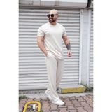 Oysho Kumaş Alt/üst Rahat Kalıp Takım - Krem