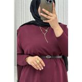 Oysho Kumaş Büyük Beden Takım - Bordo - 50
