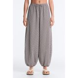 Oysho Lyocell karışımı kareli maxi bloomer pantolon