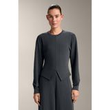 Oysho Modal içeren asimetrik çizgili sweatshirt
