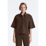 Oysho Pamuklu kısa kollu Utility sweatshirt