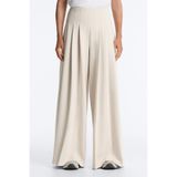 Oysho Pamuklu pike pilili wide leg pantolon