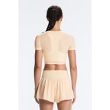 Oysho Sheer detaylı kısa kollu tank top