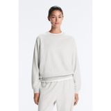 Oysho Yuvarlak yaka melanj pamuk karışımlı sweatshirt