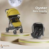 Oyster Zero Gravity Otomatik Kapanan Bebek Arabası | Oyster Capsule Oto Koltuğu Dahil Travel Sistem - Mustard