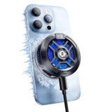Oyun Comvin için Manyetik Cep Telefonu Soğutucu, Çift Modlu/Sıcaklık Ekranlı Cep Telefonu Soğutma Fanı, iPhone MagSafe Serisi/Android/Tablet/iPad için Taşınabilir Radyatör, Yarı İletken Soğutucu