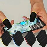 Oyun Eldiveni Fiber Oyuncu Eldiveni Parmak Ucu Parmaklık Pubg (2 Çift (4 Adet)) - 101-Siyah - Karışık Renk