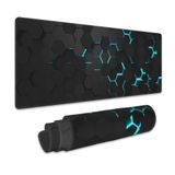Oyun Fare Altlığı, Mavi Petek Bilim Teknolojisi Genişletilmiş Mouse Pad Oyun Büyük, Kaymaz Tabanlı ve Dikişli Kenarlı Büyük Masa Matı, Ev Ofis Çalışmaları için Uzun Bilgisayar Klavyesi Fare Altlığı 80