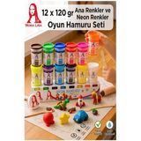 Oyun Hamuru 12 Renk 1 Paket Monalisa 12 Li Ana Ve Neon Oyun Hamuru Kurumaya Karşı Dirençli Okul Öncesi Kreş Yumuşak