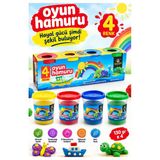 Oyun Hamuru 4 Renk 520Gr 1 Paket Sentör 4 Lü Oyun Hamuru Kurumaya Karşı Dirençli Okul Öncesi Kreş Yumuşak Dokulu