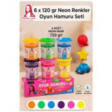 Oyun Hamuru 6 Renk 720Gr 1 Paket Monalisa 6 Lı Oyun Hamuru Kurumaya Karşı Dirençli Okul Öncesi Kreş Yumuşak Dokulu