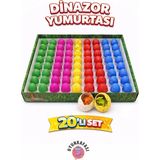 Oyun Kafası 20 Adet Suda Büyüyen Dinazor Yumurtası – 3 cm Çatlayan Sürpriz Dinazor Yumurta Hediyelik Oyuncak