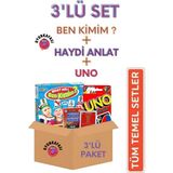 Oyun Kafası 3’lü Oyun Paketi | Kart Oyunu + Haydi Anlat + Ben Kimim | Aile ve Arkadaş Oyunu