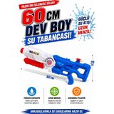 Oyun Kafası 60 cm Dev Boy Su Tabancası Uzun Menzilli Büyük Boy Oyuncak Su Silahı