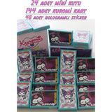 Oyun Kafası Kuromi Oyun Kartlari Xxl Kutu ( 24 Adet Mini KUTU-144 Kart-48 Adet Sticker )