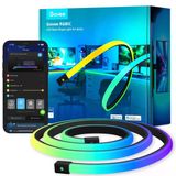 Oyun Masası İçin Govee Rgbıc Neon Led Şerit, 5M Oyun Led Şerit, Kesilebilir Led Şerit, Razer Chroma İle Uyumlu Neon Tabela, 11 Müzik, 64+ Sahne, Rgb App Kontrolü