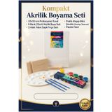 Oyun Ve Sanat Mini Taşınabilir Şövale Resim Başlangıç Seti Tuval Tual Resim Seti Şövalye