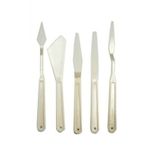 Oyun Ve Sanat Plastik Spatül 5li ( Yağlı Boya 5li Spatula Plastik )