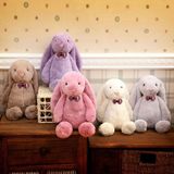 Oyun Ve Uyku Arkadasim Papyonlu Uzun Kulak Bunny Pelus Tavsan 65 Cm Pelus Tavsan